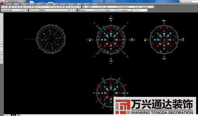 风水罗盘cad风水罗盘图片高清图片