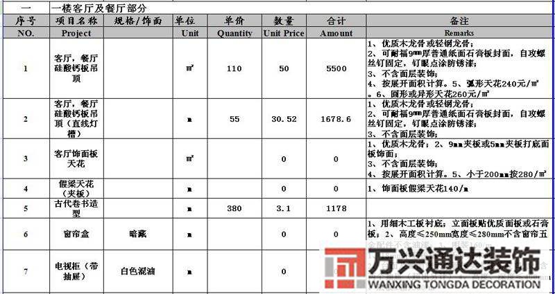 幼儿园装修报价单幼儿园装修价格多少钱一平