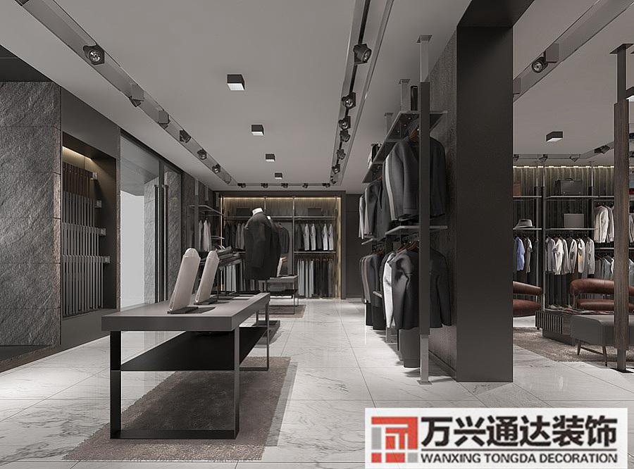 男装专卖店装修效果图男装服装店装修风格图片